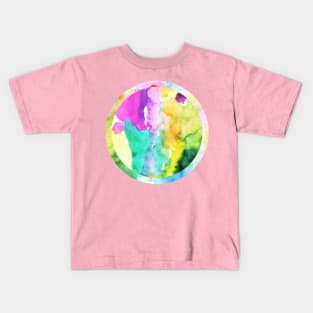 Abstract watercolor circle Kids T-Shirt